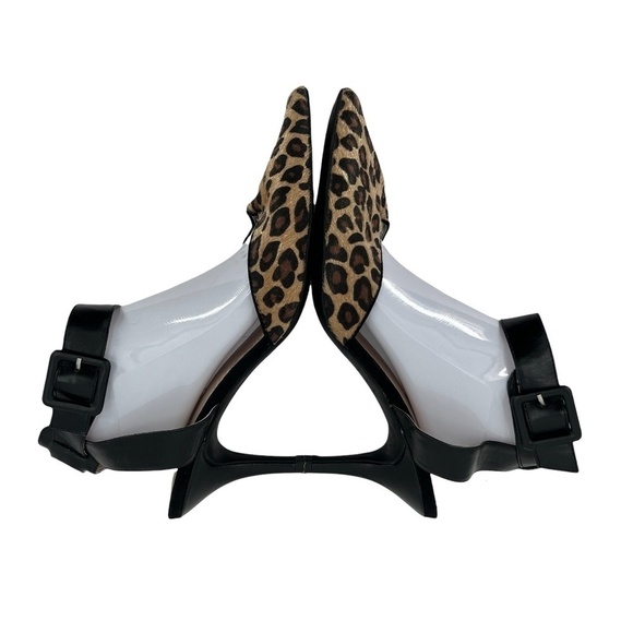 Cato Brown Leopard Print Pointed Toe Heels Size 11 W Women’s - Picture 6 of 10